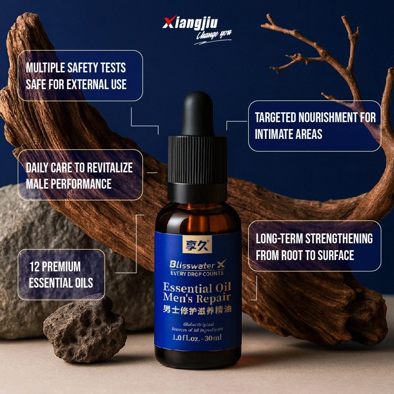 Xiangjiu Men’s Vitality Repair Oil 30ml – Natural Herbal Formula for Deep Care, Energy Support & Enhanced Male Performance