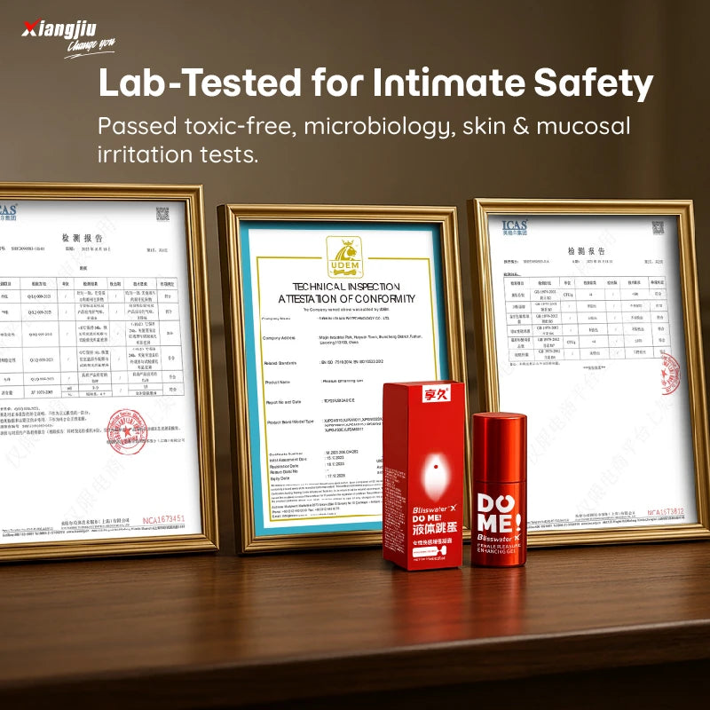 Xiangjiu Women’s Arousal Vibration Liquid – World’s First Sensation-Enhancing Intimate Gel for Couples, 15ml Gentle Non-Greasy Formula