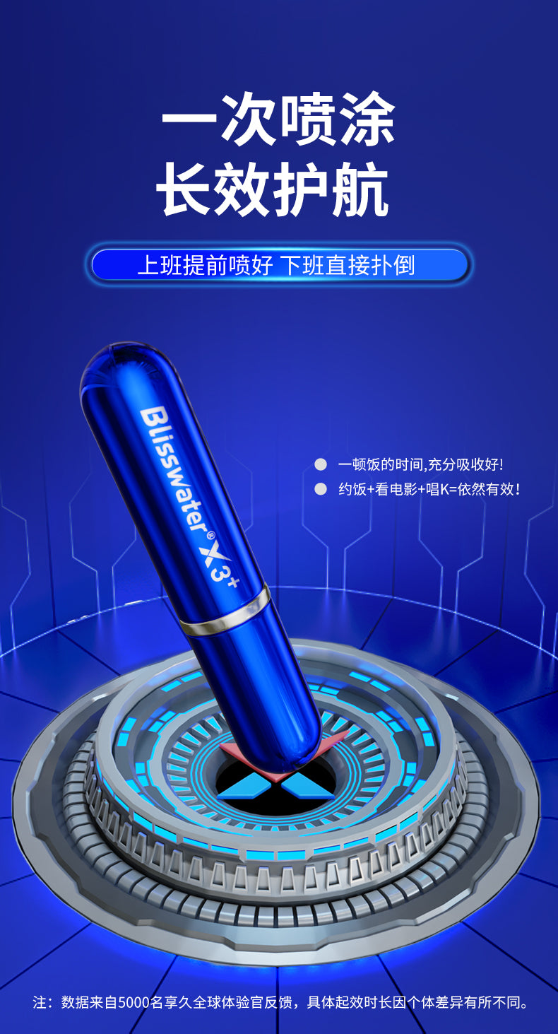 Xiangjiu Men’s Delay Spray 3rd Gen Enhanced – Natural Herbal Formula for Lasting Longer, No Numbing Sensation, Fast-Acting in 15 Mins, Mild & Gentle Male Performance Spray